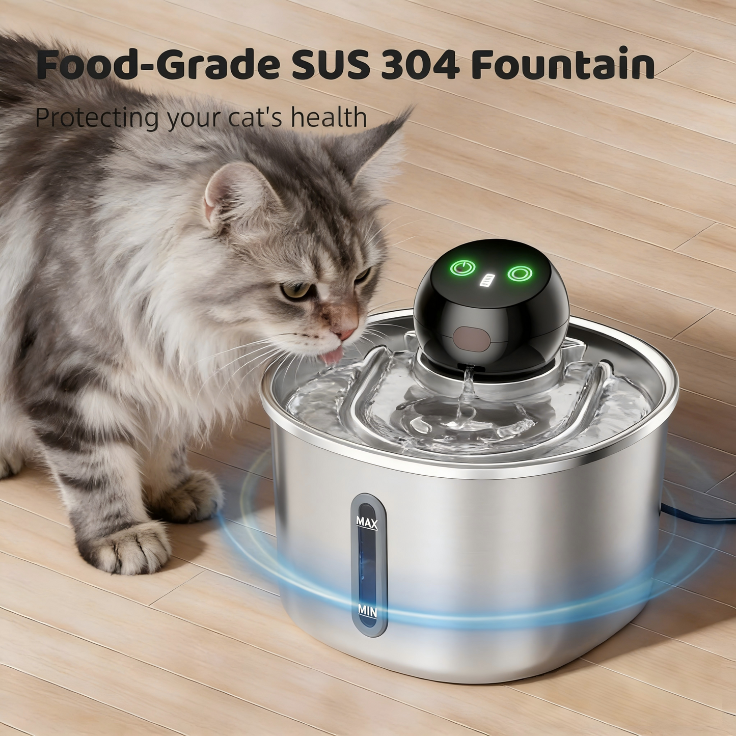 Pump-Free Automatic Pet Water Fountain