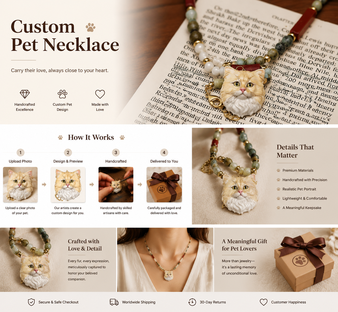 Custom Pet Necklace Collection