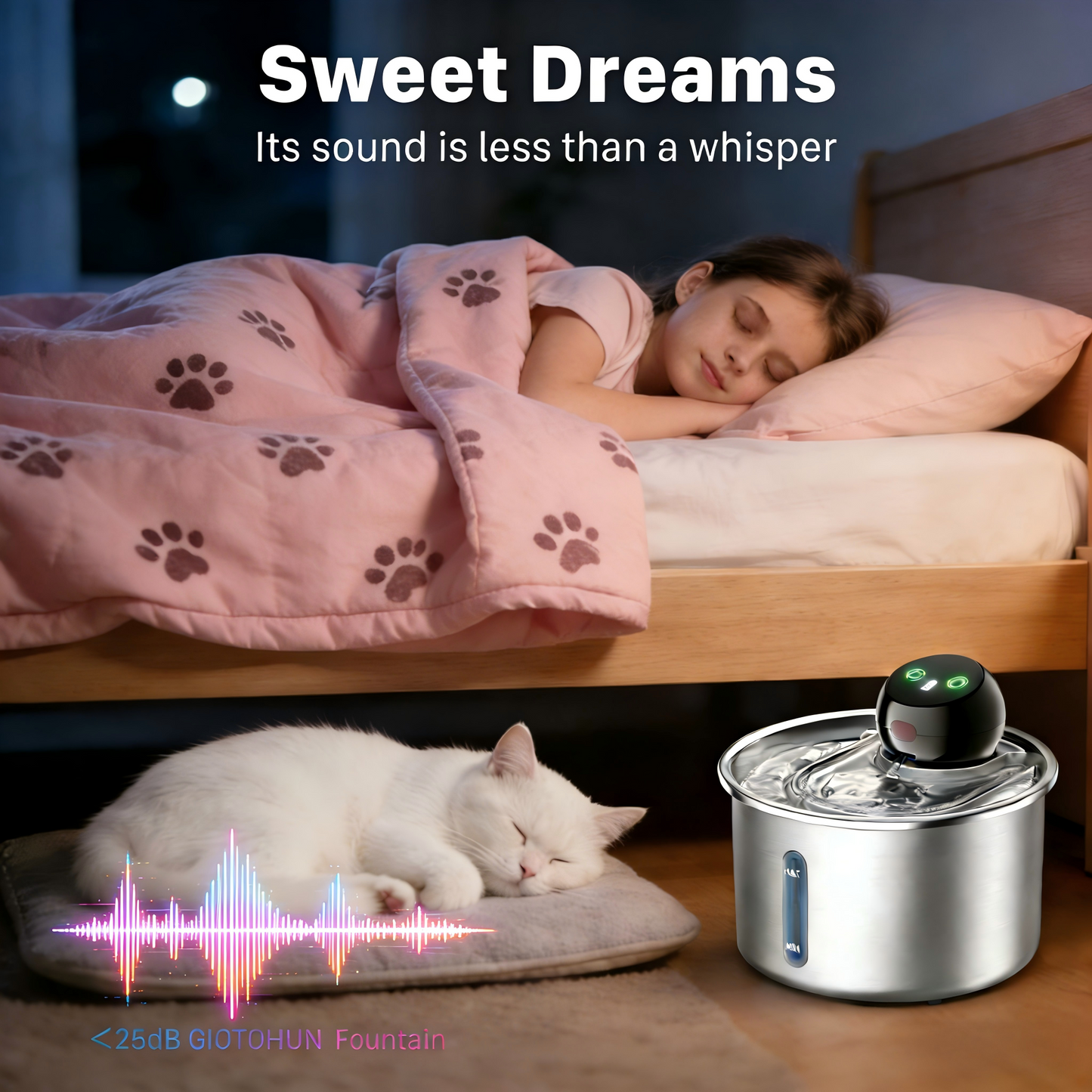 Pump-Free Automatic Pet Water Fountain