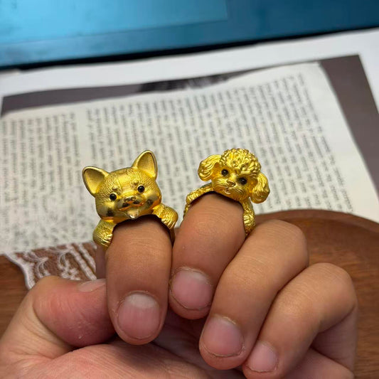 Gold-Plated Custom Pet Rings Collection