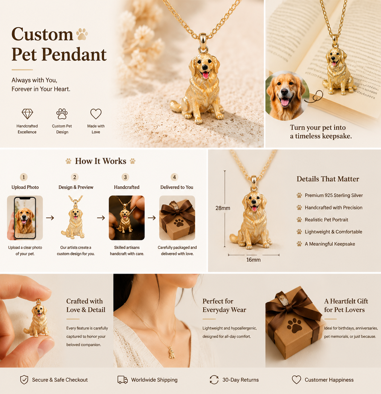 Custom Full-Body Pet Portrait Collection