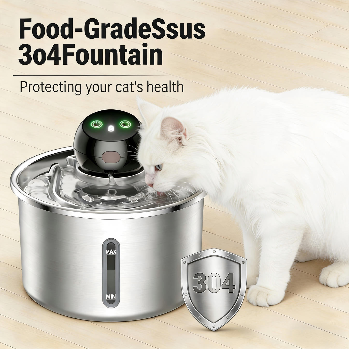 Pump-Free Automatic Pet Water Fountain
