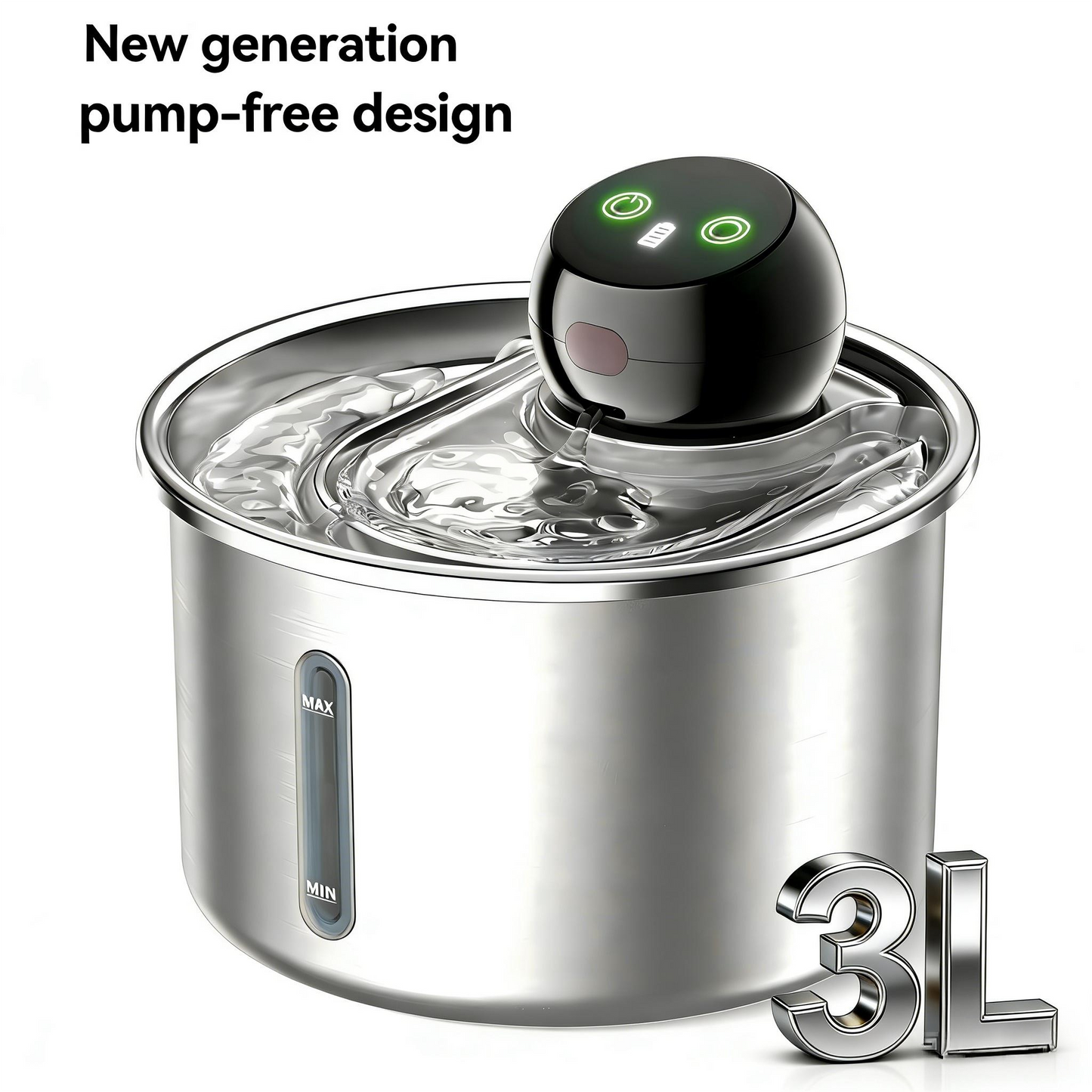 Pump-Free Automatic Pet Water Fountain