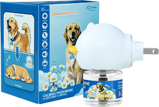 Dog Calming Diffuser Kit, Dog Pheromone Diffuser for Stress, Destructive Behavior, Pee Accidents, Separation Anxiety, Barking, Aggression & Chewing